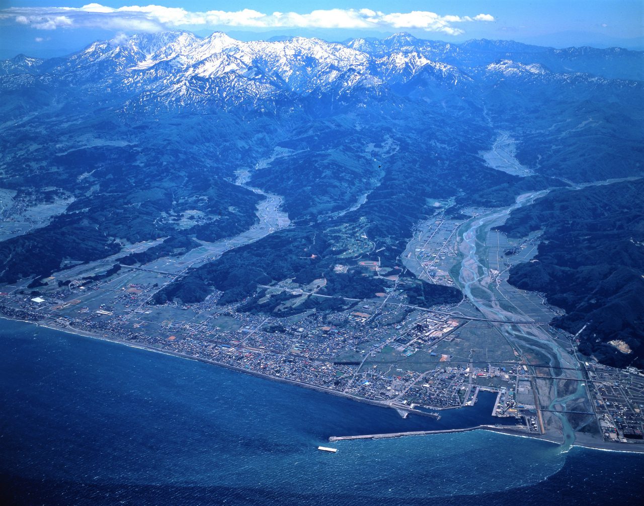 Aerial View of Itoigawa